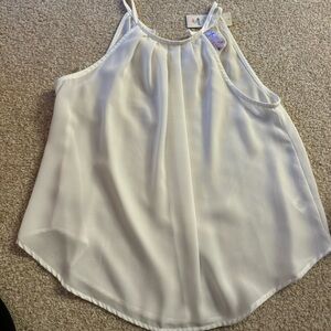 white tank top
